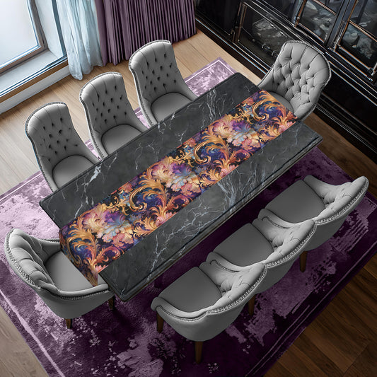 Rich Gold Swirls Table Runner