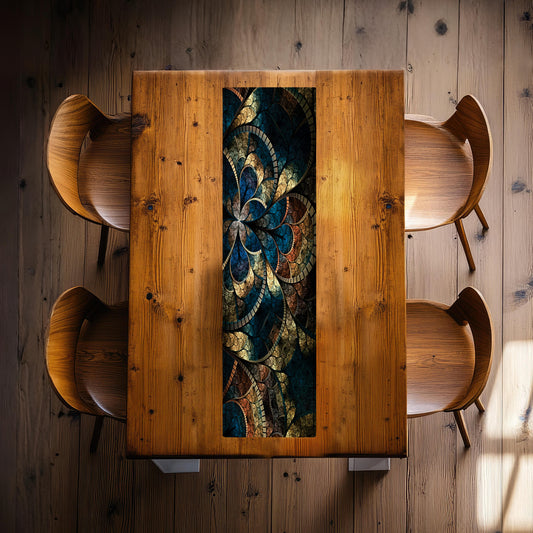 Rich Teal 160cm Table Runner