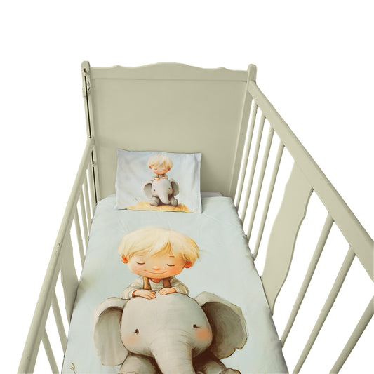Riding my Elephant Friend Cot Set
