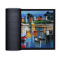 River Painted Boats Door Mat