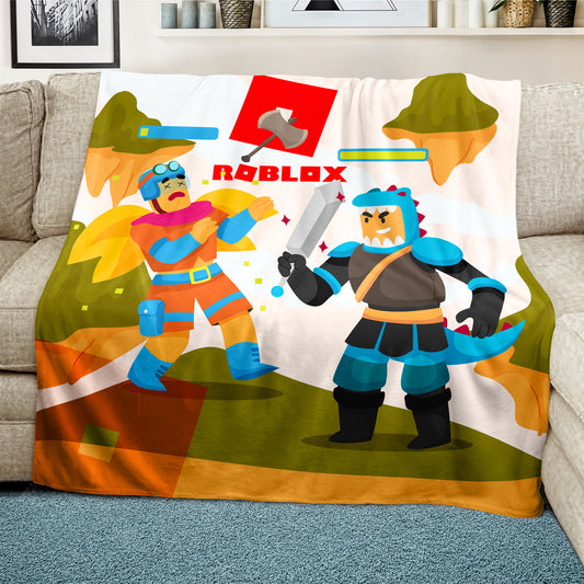 Roblox Warriors Light Weight Fleece Blanket