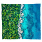 Rocky Beach Forest Light Weight Fleece Blanket