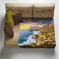 Rocky Beach Light Weight Fleece Blanket