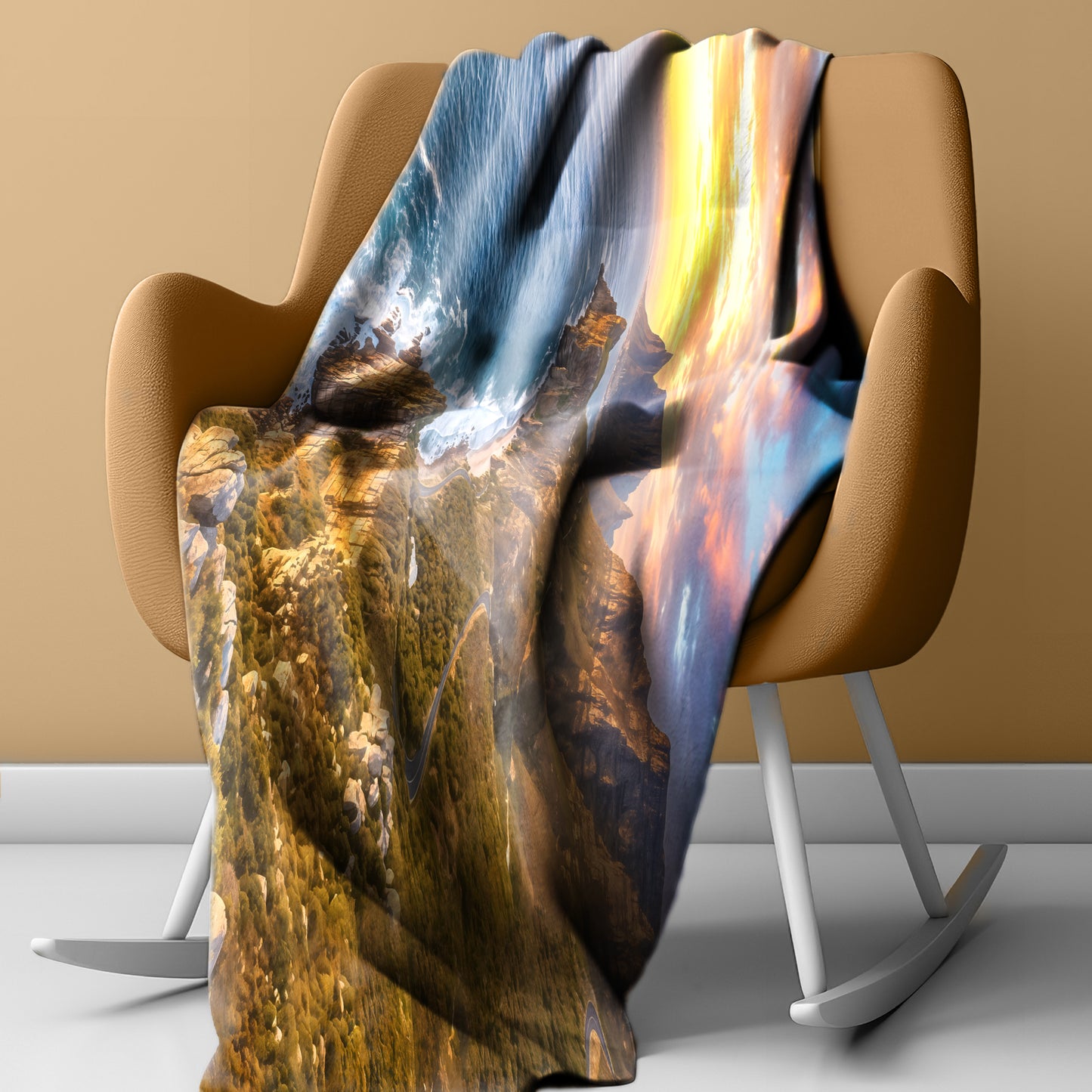 Rocky Beach Light Weight Fleece Blanket