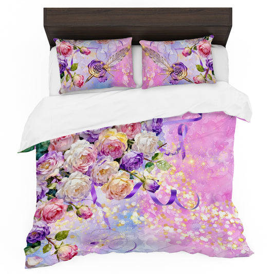 Romantic Floral Fantasy Duvet Cover Set