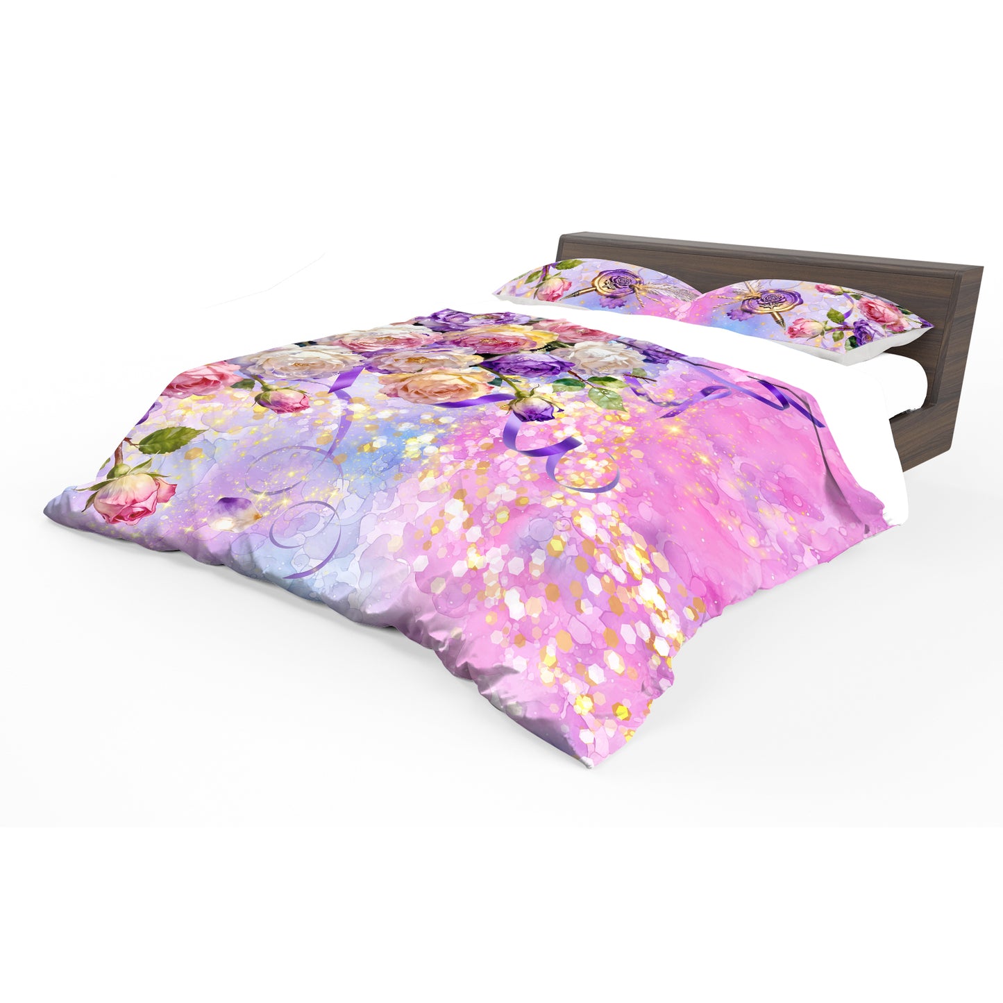 Romantic Floral Fantasy Duvet Cover Set
