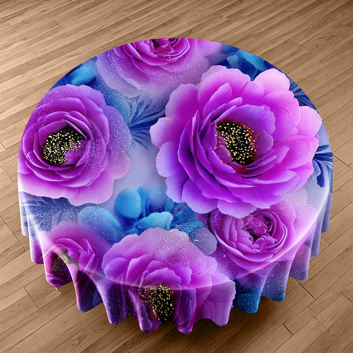 Romantic Rose Round Tablecloth