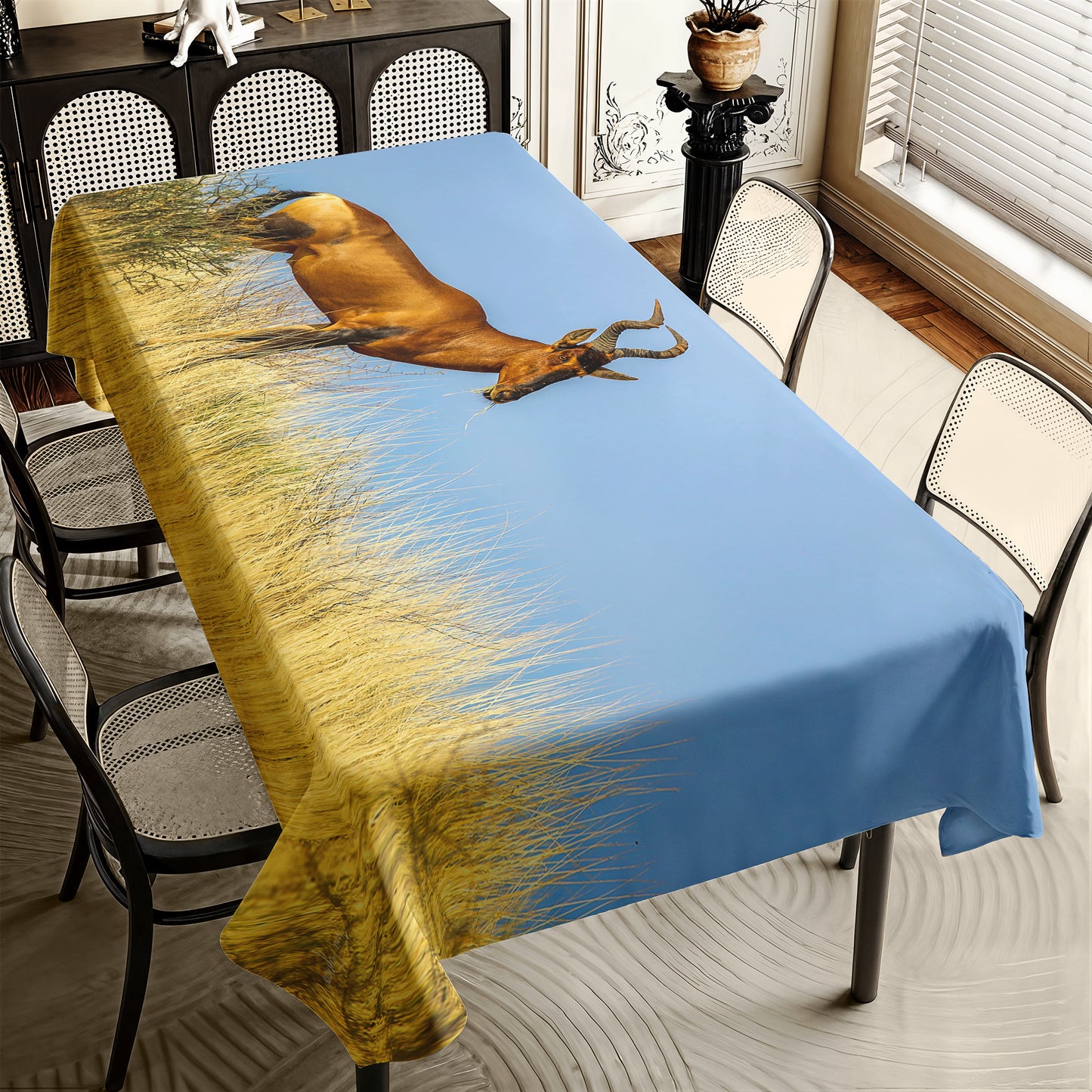 Rooi Hartebees By Fanie Heymans Rectangle Tablecloth