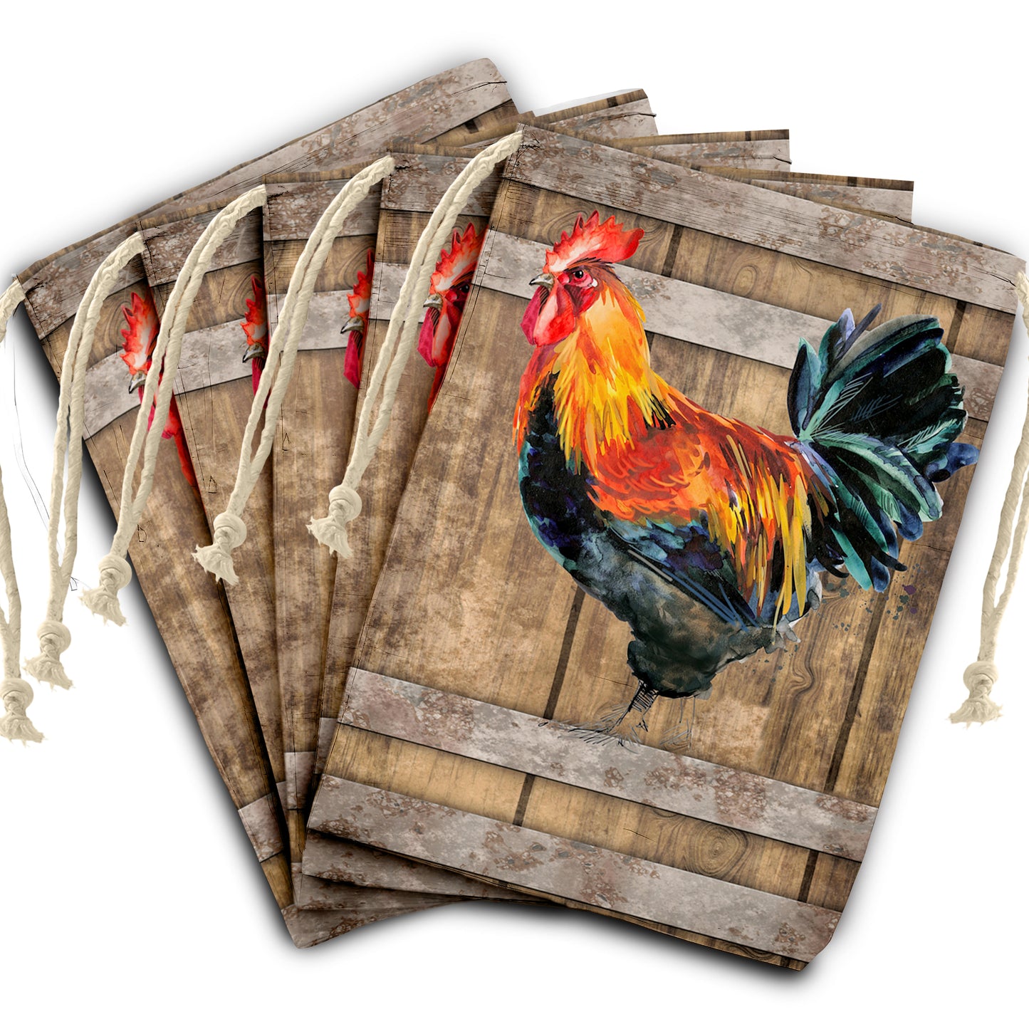Rooster Gift Bag (Set of 2)