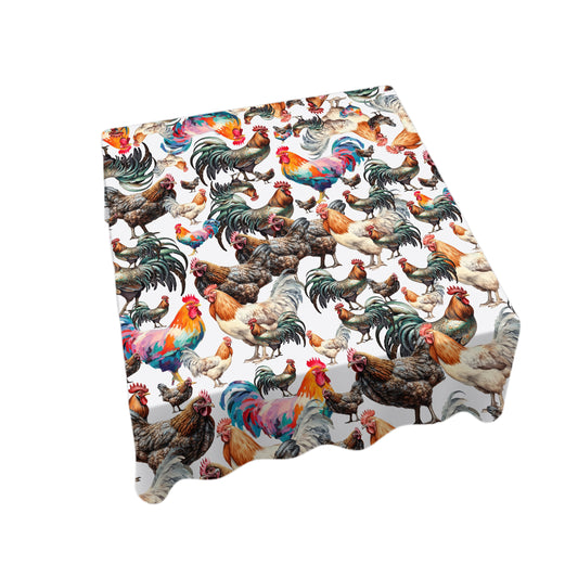 Rooster Mixer By Mark Van Vuuren Square Tablecloth