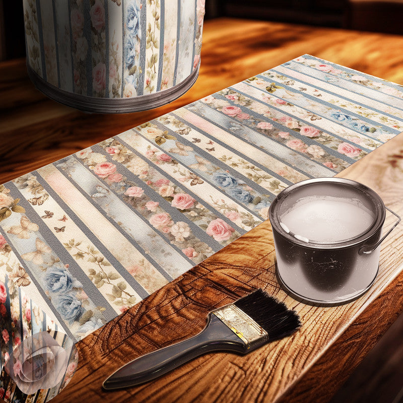 Rose Garden Drum Decoupage