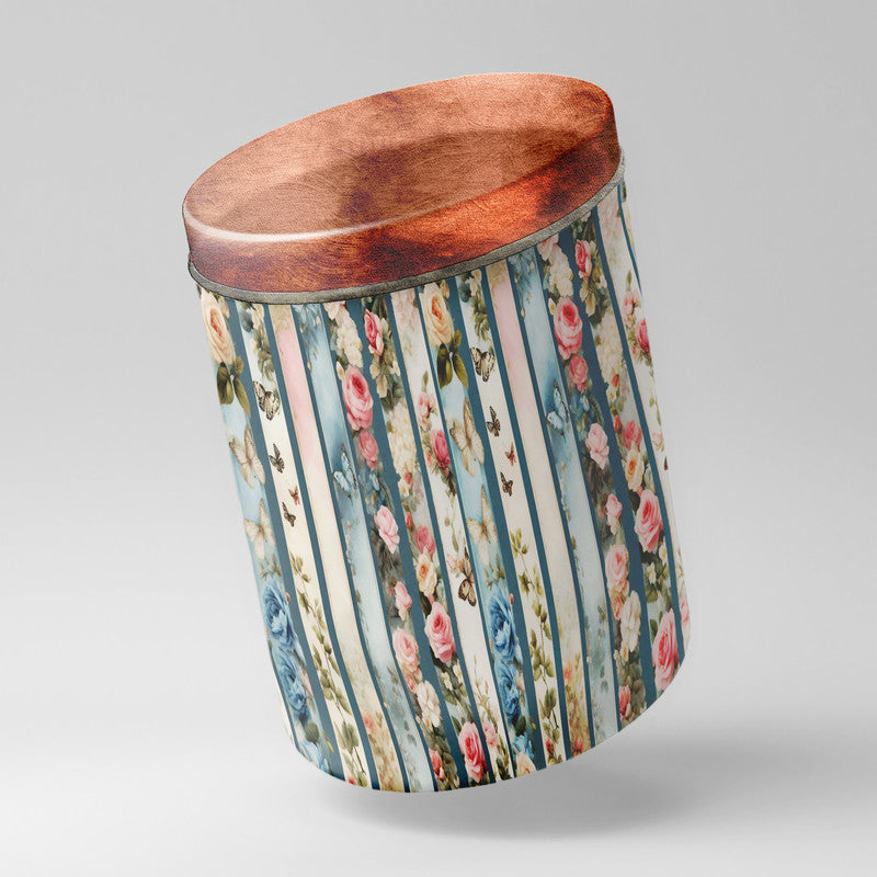 Rose Garden Drum Decoupage