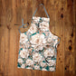 Rose Gold Floral Medium Length Apron By Mark Van Vuuren