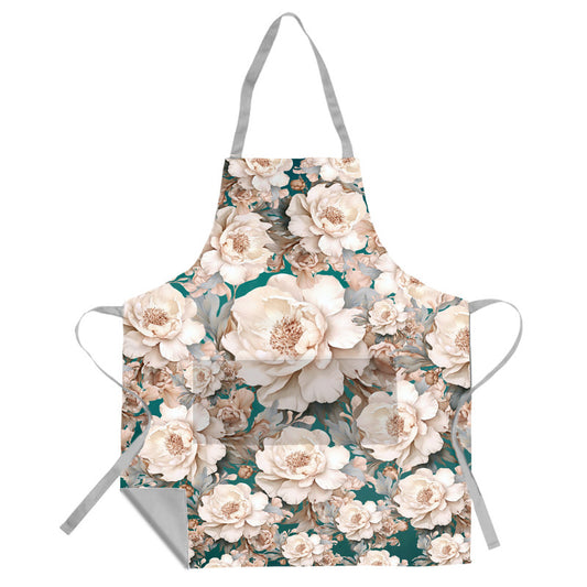 Rose Gold Floral Apron   By Mark Van Vuuren