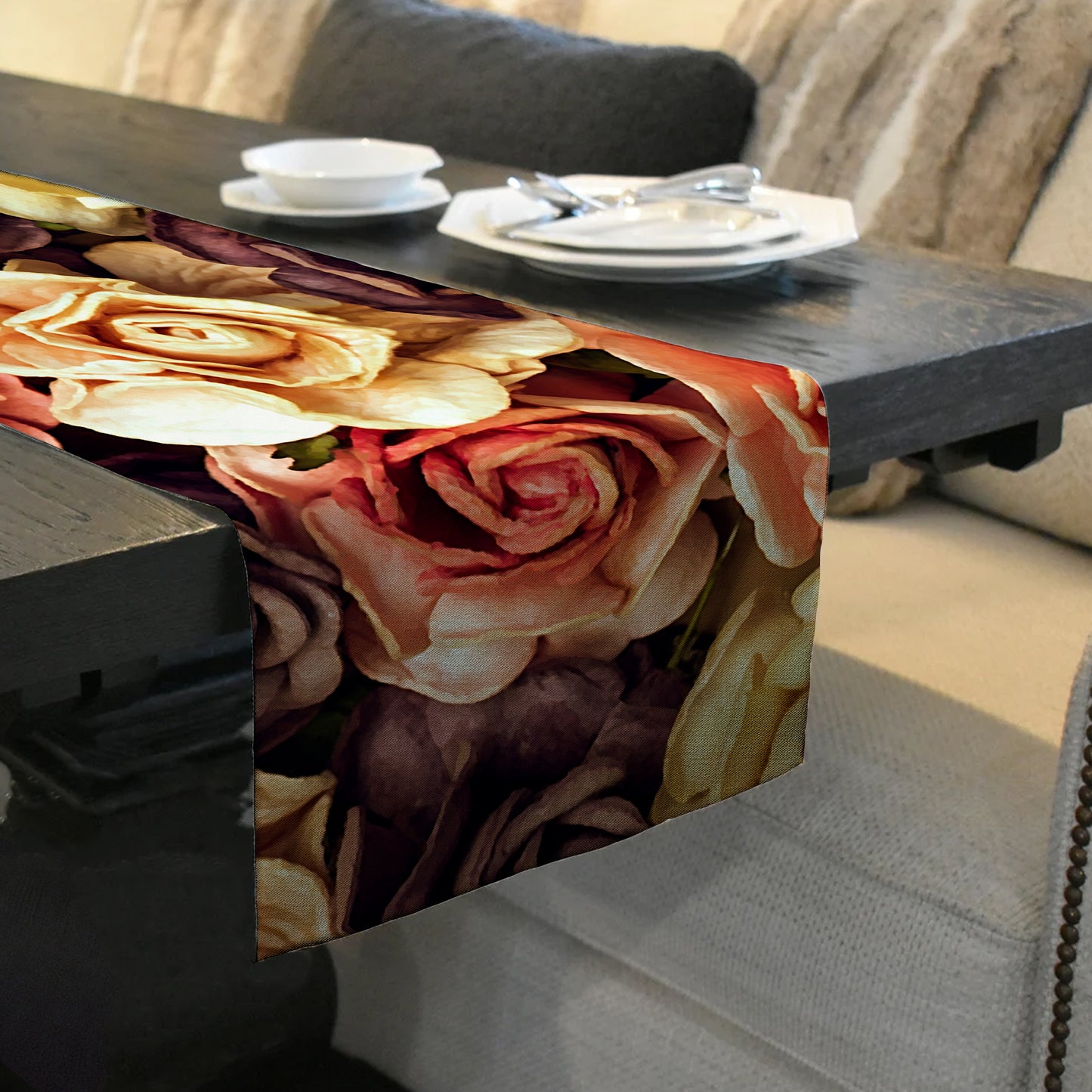 Rose Arrangement Table Runner By Mark van Vuuren