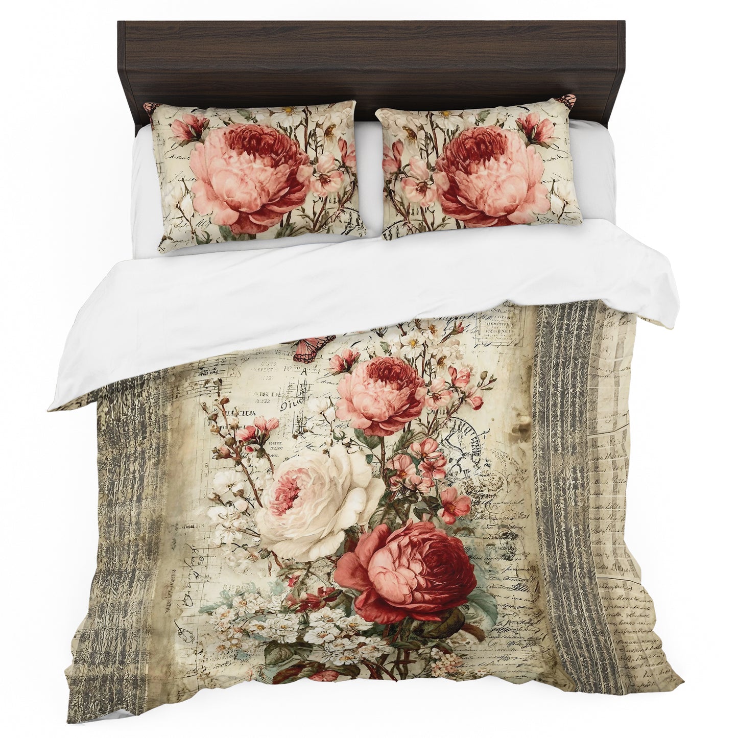 Rose Bouquet Duvet Cover Set