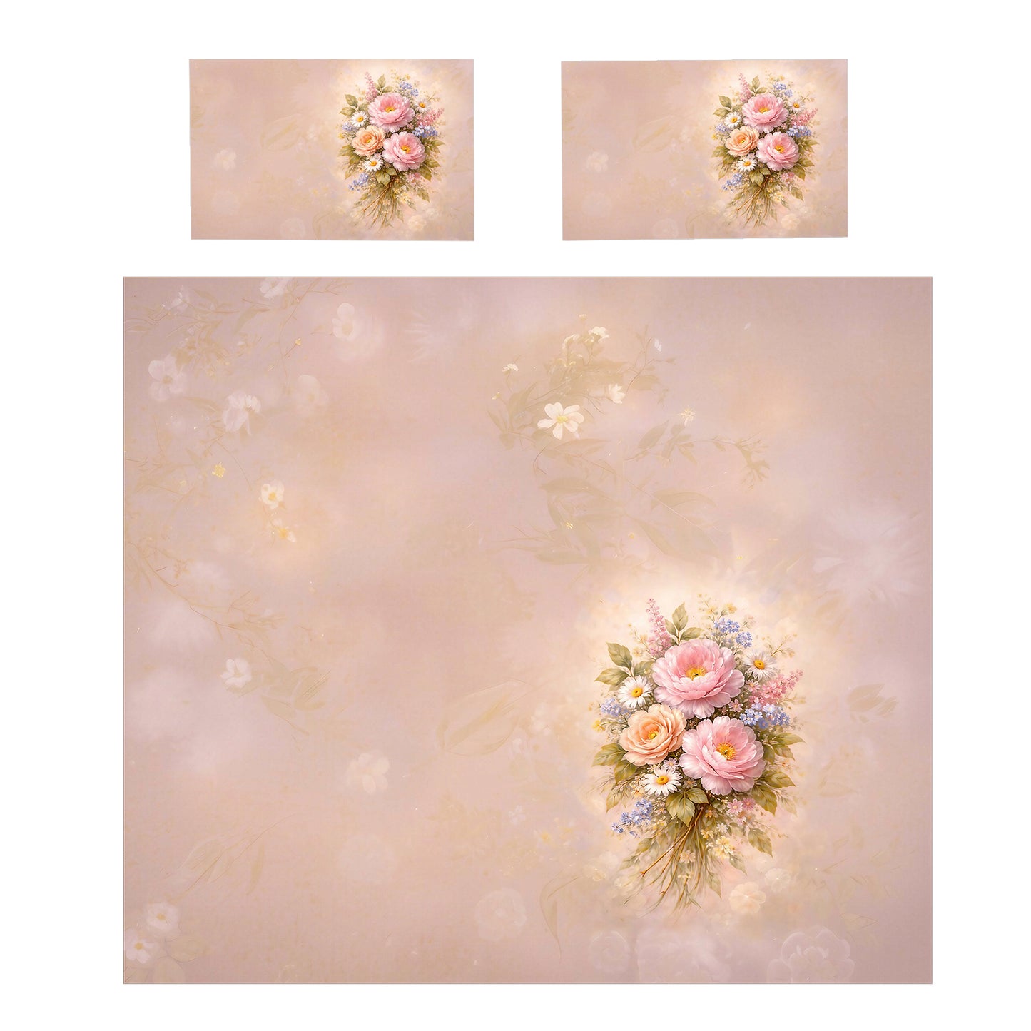 Rose Bouquet Duvet Cover Set