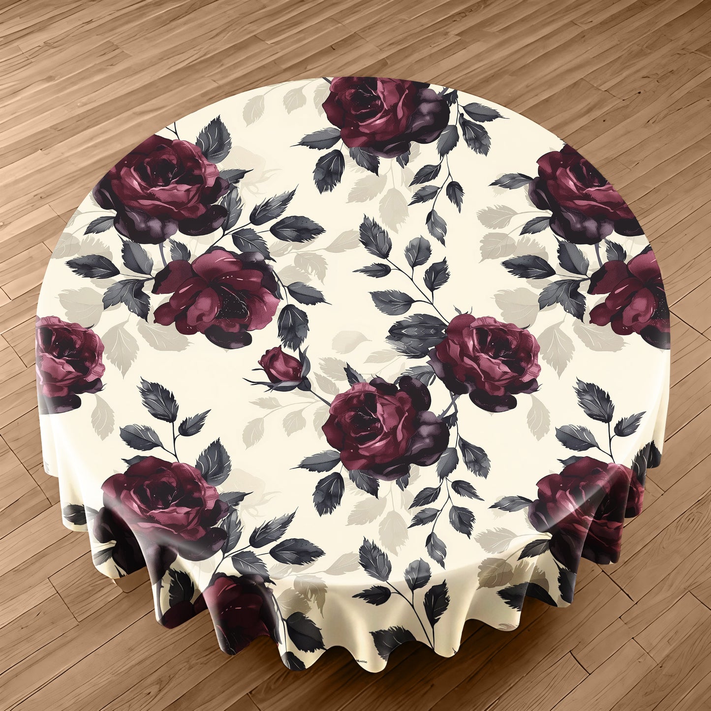 Rose Bouquet Round Tablecloth by Wikus Schalkwyk