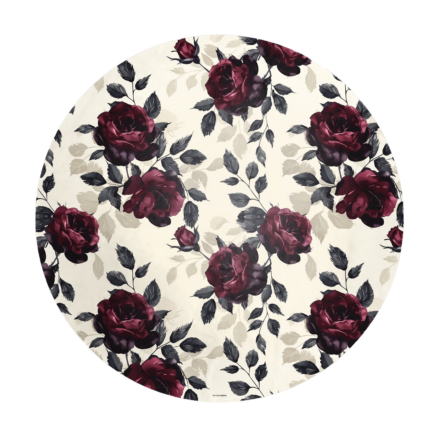 Rose Bouquet Round Tablecloth by Wikus Schalkwyk