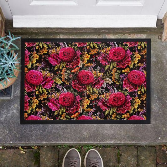 Rose Cups Door Mat