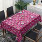 Rose Marble Pebble Mosaic Rectangle Tablecloth