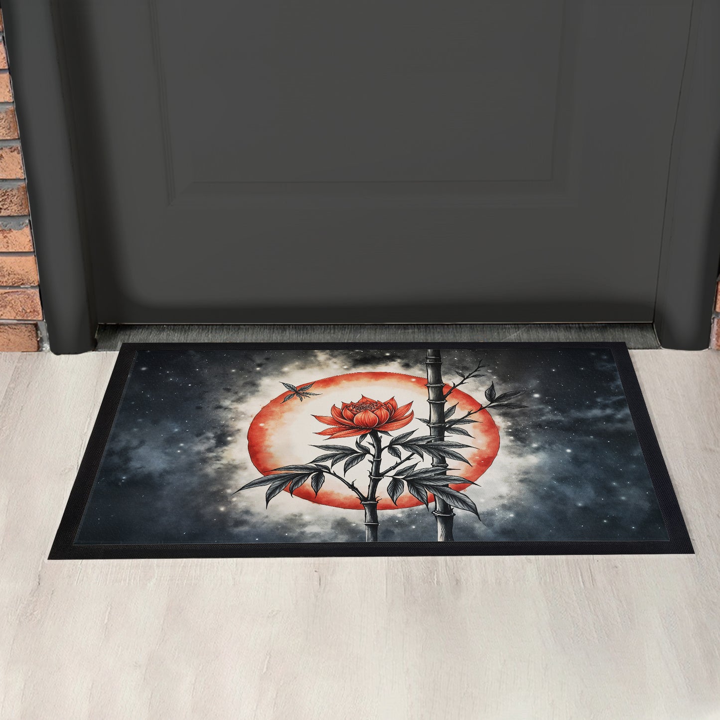 Rose in Space Abstract Dorr Mat