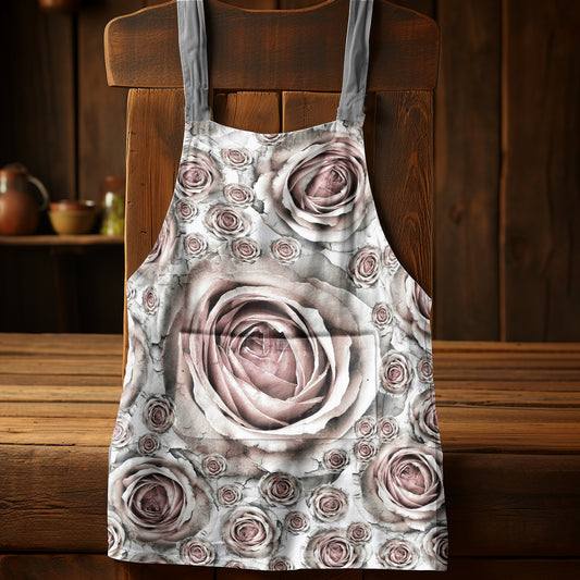 Roses Medium Length Apron By Mark Van Vuuren