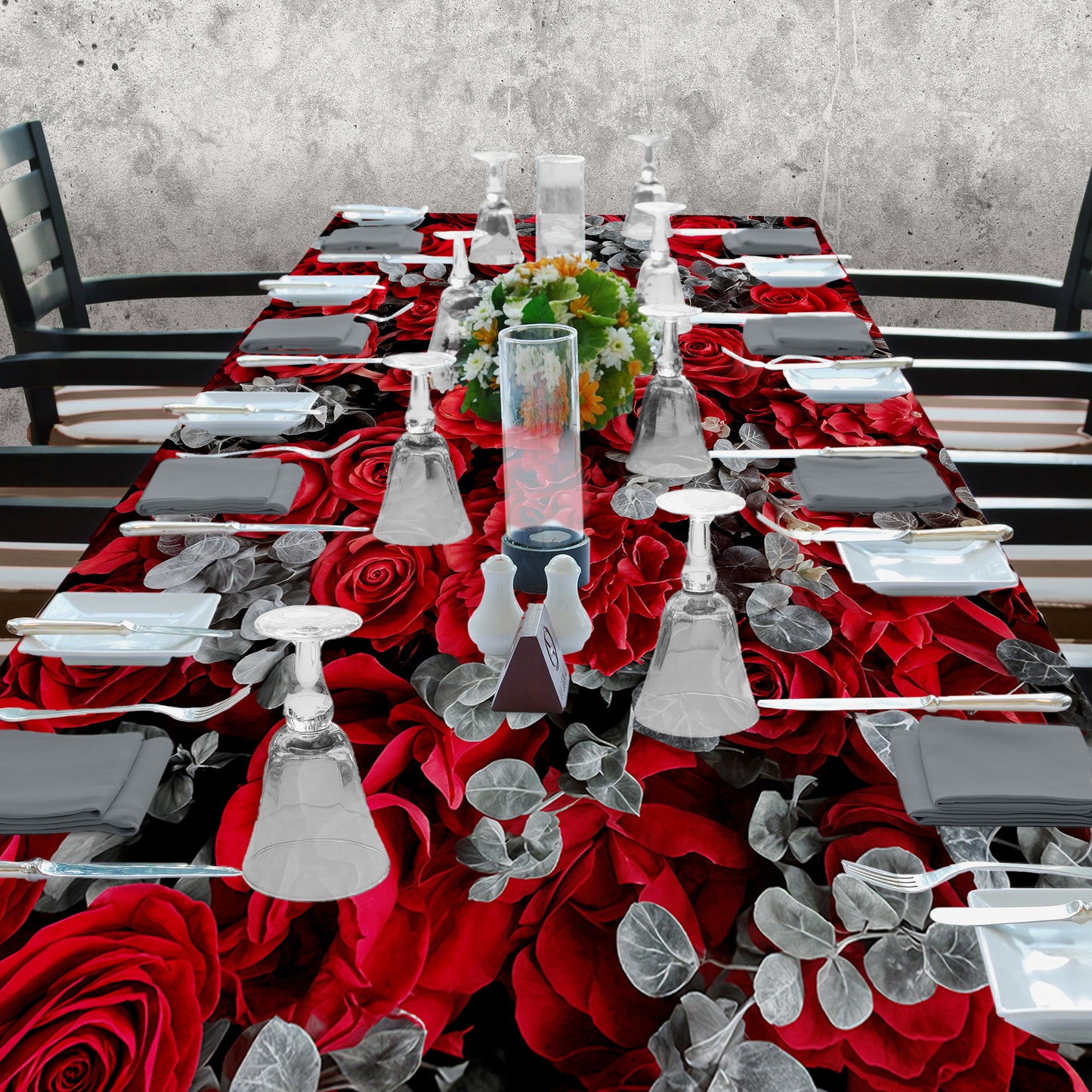 Roses for Love 3m Rectangle Tablecloth