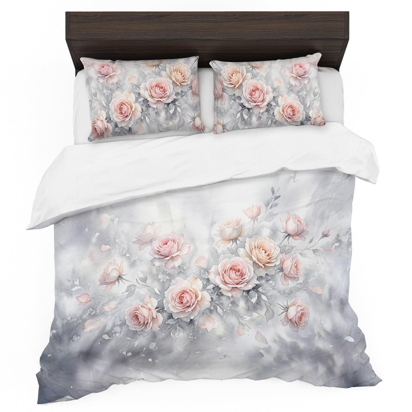 Roses in the Mist Duvet Cover Set