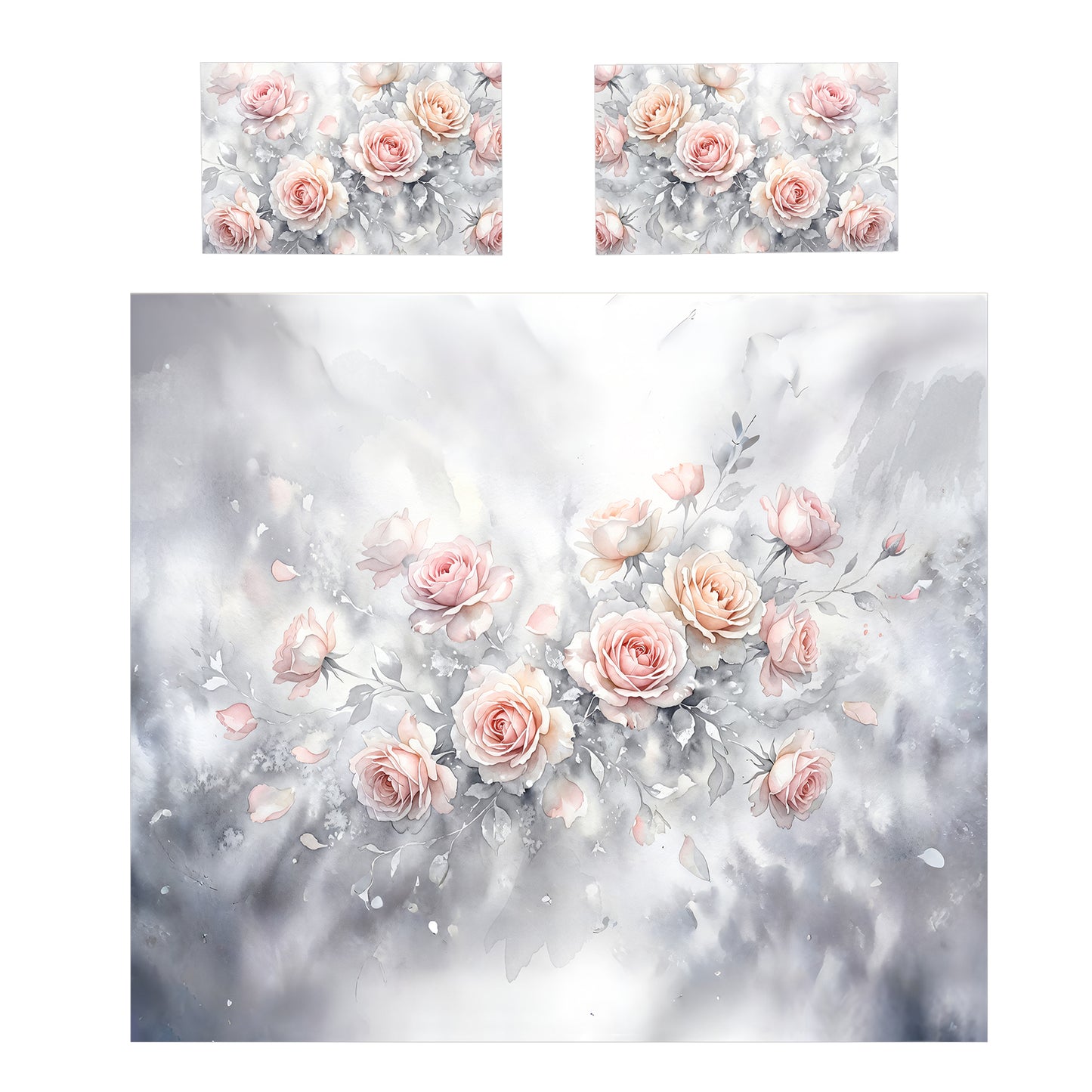 Roses in the Mist Duvet Cover Set