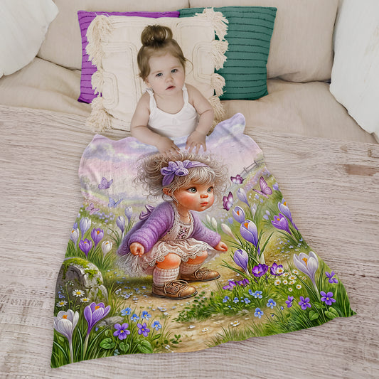 Rosy Cheeks Toddler Fleece Blanket