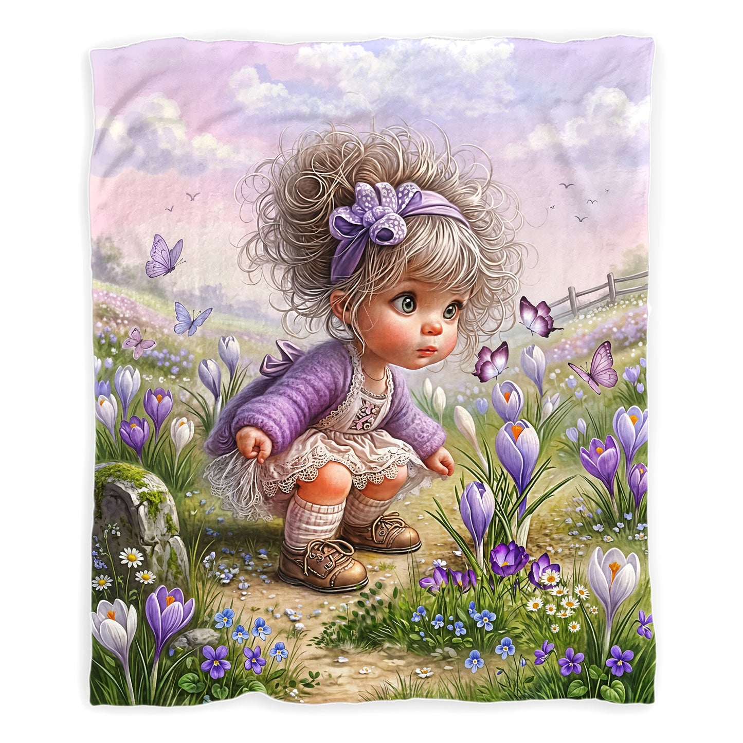 Rosy Cheeks Toddler Fleece Blanket