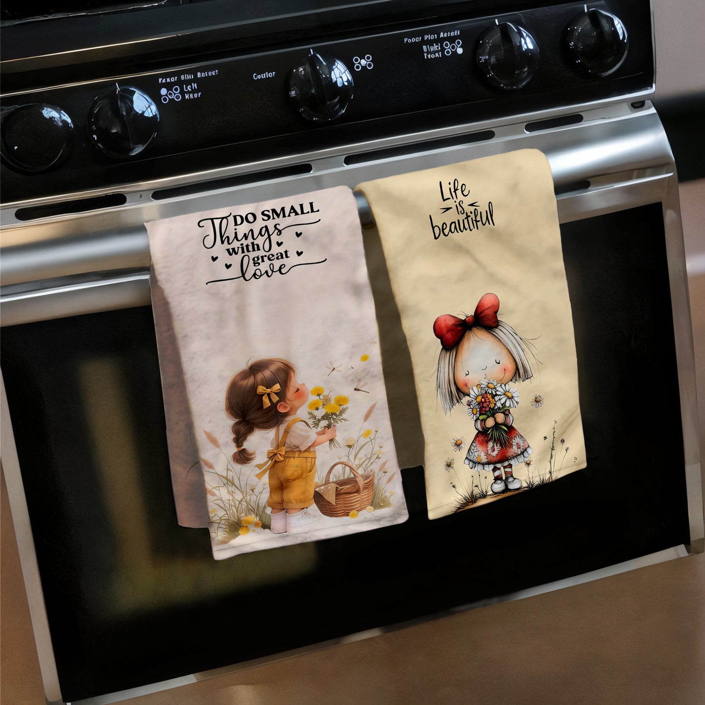 Rosy Moments Dish Cloth (Set of 3)