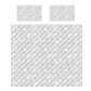 Rows Of White Diamond Marble Duvet Cover Set