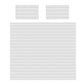 Rows Of White Grainlight Marble Duvet Cover Set