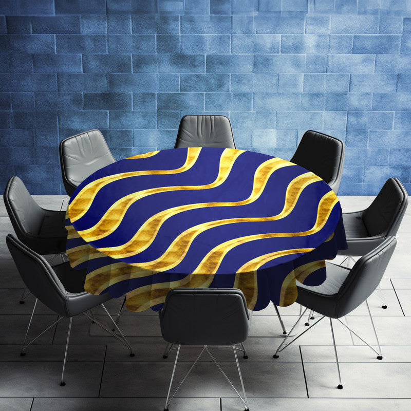 Royal Abstract Round Tablecloth