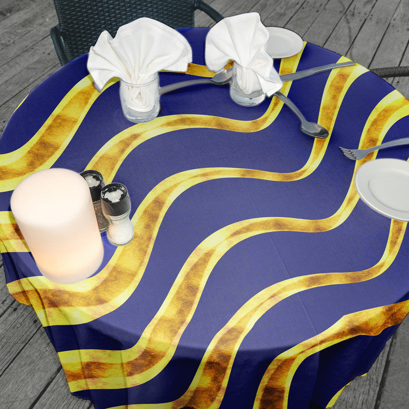 Royal Abstract Round Tablecloth