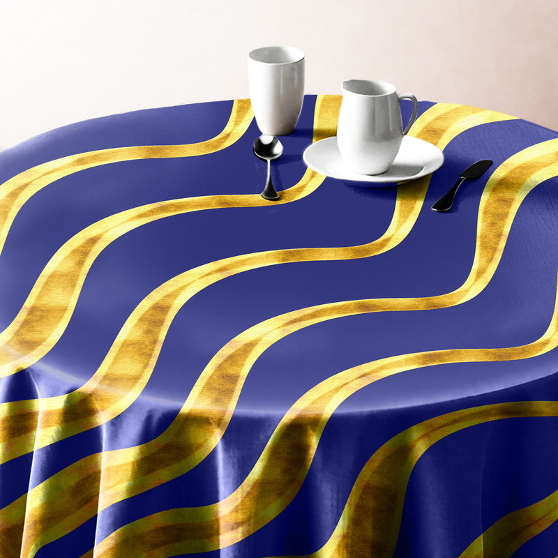 Royal Abstract Round Tablecloth