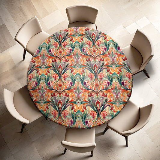 Royal Colours Round Tablecloth
