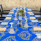 Royal Blue Baroque 3m Rectangle Tablecloth