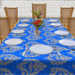 Royal Blue Baroque 3m Rectangle Tablecloth