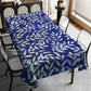 Royal Blue Waterpainted Blue Leaves Rectangle Tablecloth By Mark Van Vuuren