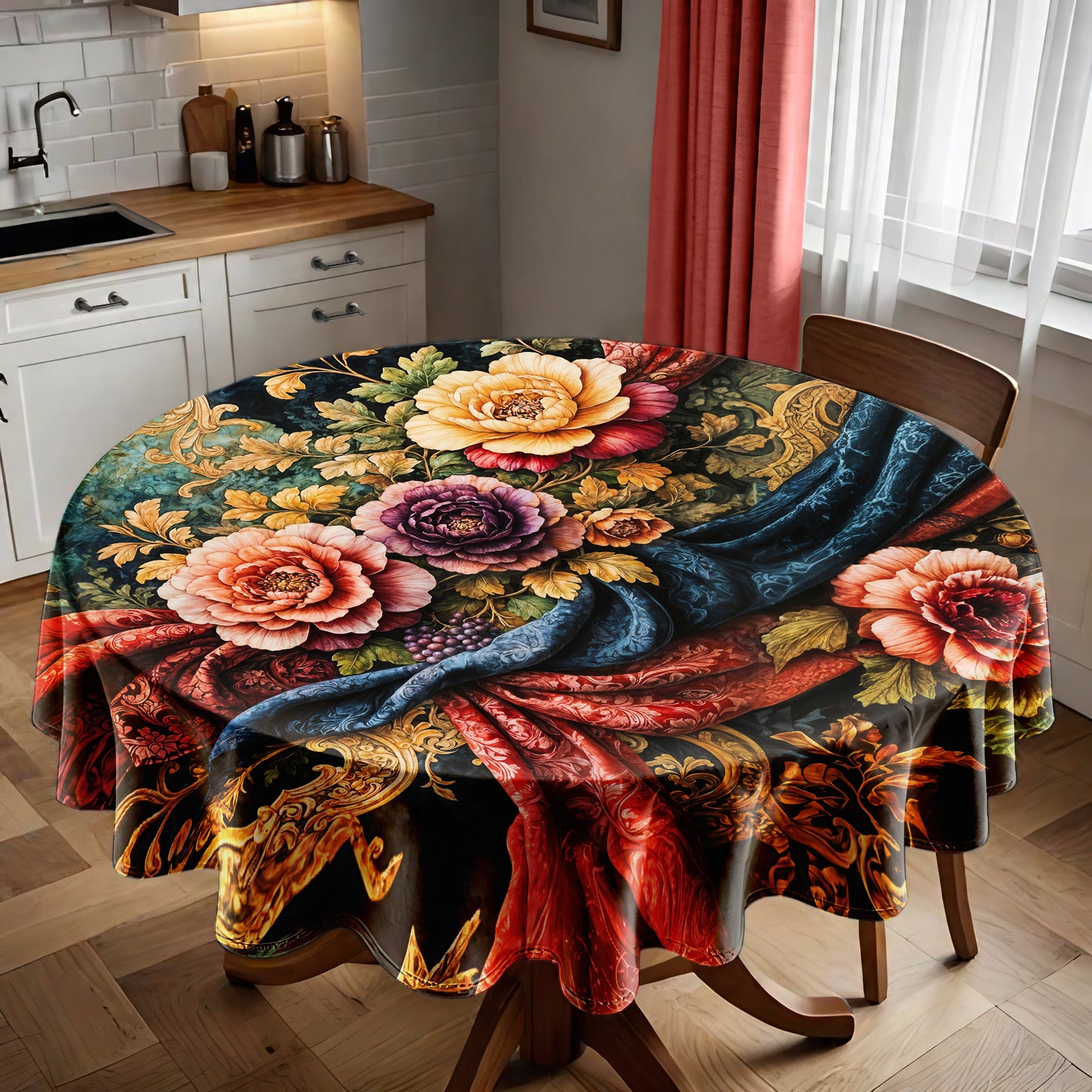 Royal High Tea Round Tablecloth