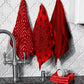 Royal Red Dish Cloth (Set of 3)