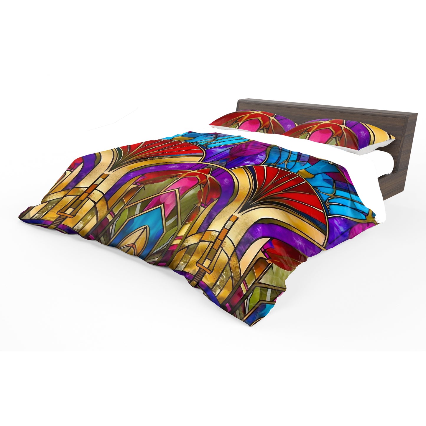 Royal Red and Blue Duvet Cover Set