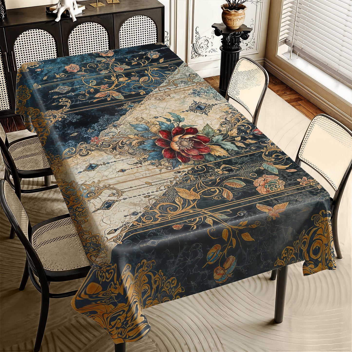 Royal Victorian Five Rectangle Tablecloth