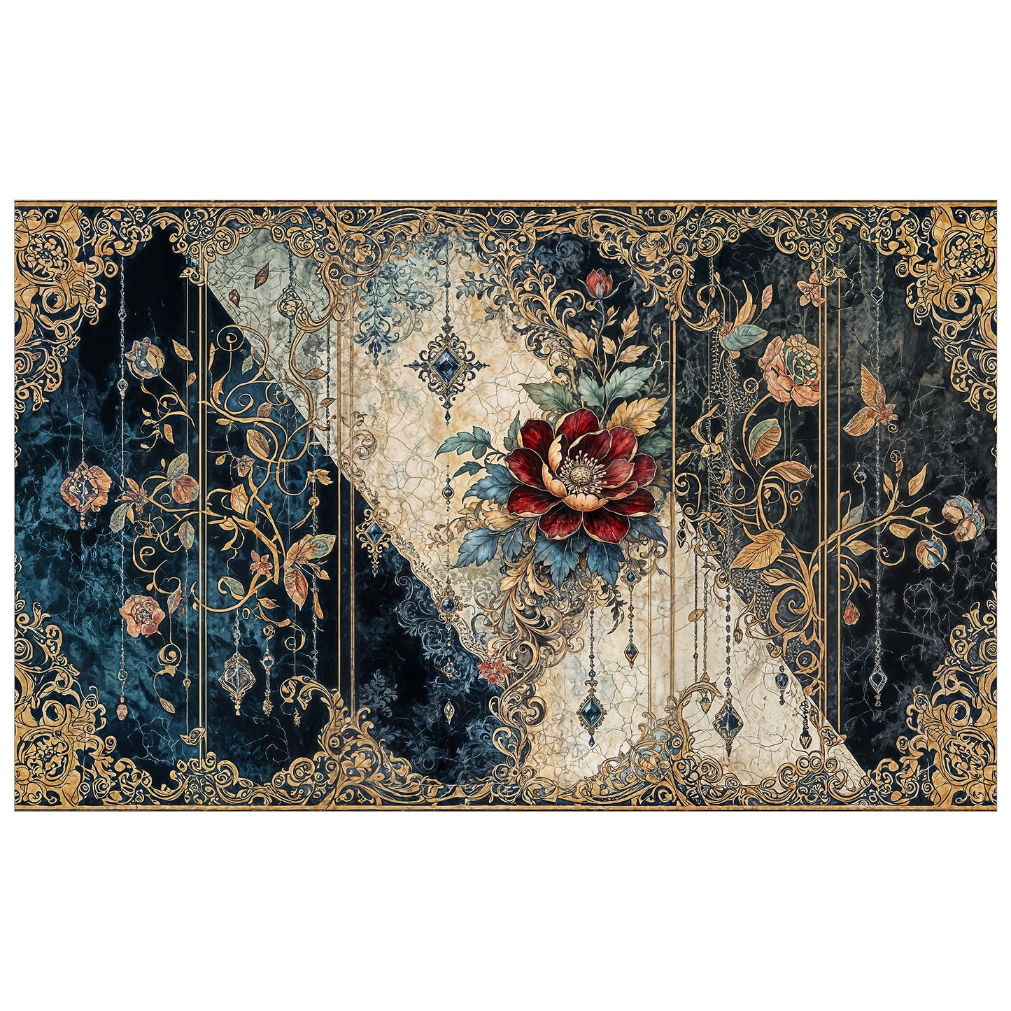 Royal Victorian Five Rectangle Tablecloth