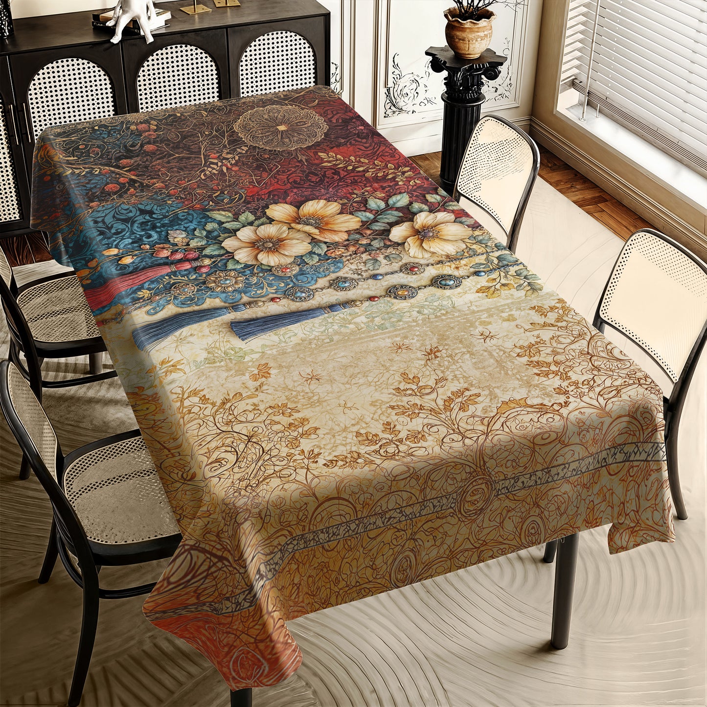 Royal Victorian Four Rectangle Tablecloth