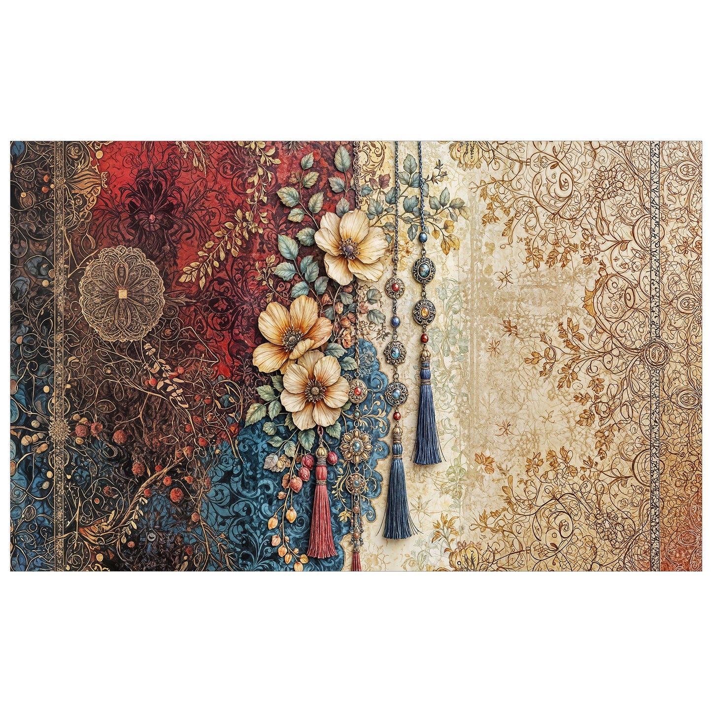 Royal Victorian Four Rectangle Tablecloth