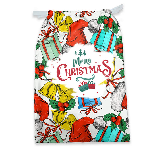 Pattern Merry Christmas Gift Sack